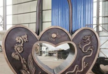 園林銅鎖子雕塑承接，景區(qū)雕塑，銅鎖子雕塑定制