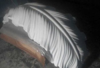 合肥羽毛雕塑供應(yīng)，花園小品，酒店玻璃鋼羽毛雕塑展品