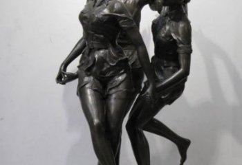 合肥住宅小區跳舞雕塑