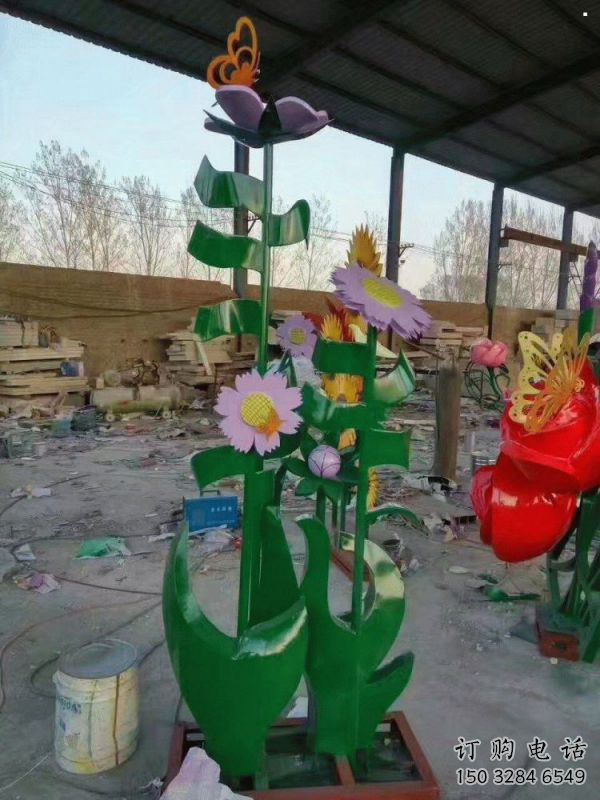 六盤(pán)水茉莉花雕塑訂做，城市雕塑，不銹鋼茉莉花雕塑廠(chǎng)