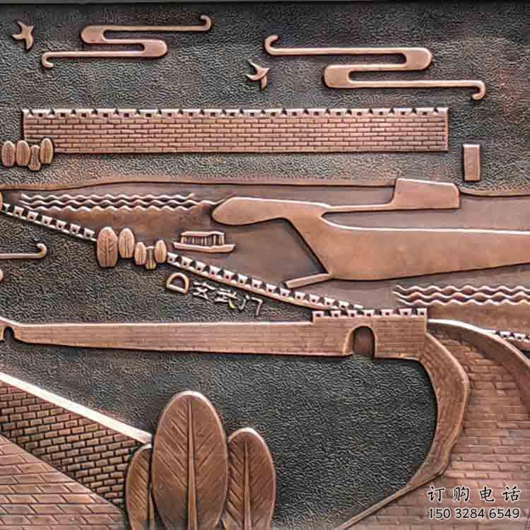 貴陽(yáng)銅浮雕景墻雕塑，圓雕工藝