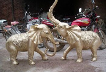 莆田大象雕塑制造商，小區(qū)擺件，銅大象雕塑提供