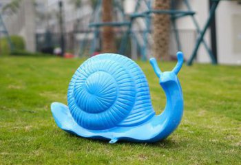 莆田彩繪蝸牛雕塑廠家，園林動物小品，玻璃鋼蝸牛雕塑生產