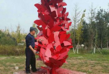 梅州公園花環(huán)雕塑