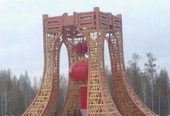 焦作景區燈籠球雕塑供給，公園雕塑，燈籠球雕塑供求