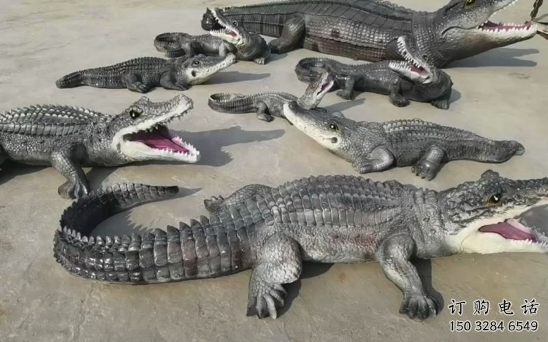 焦作園林鱷魚雕塑