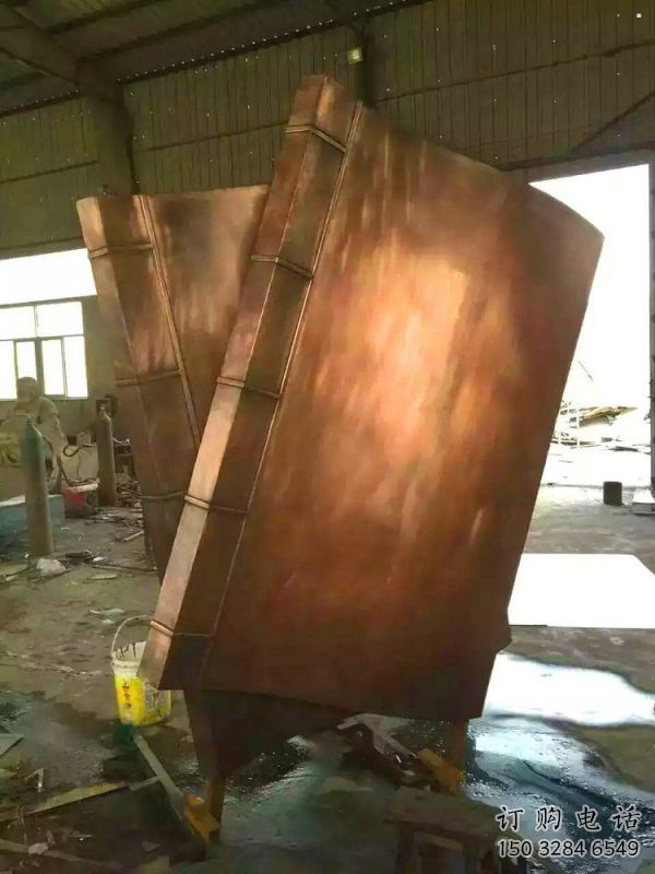 哈爾濱鑄銅書籍供應，街景小品，銅書籍雕塑廠家優價