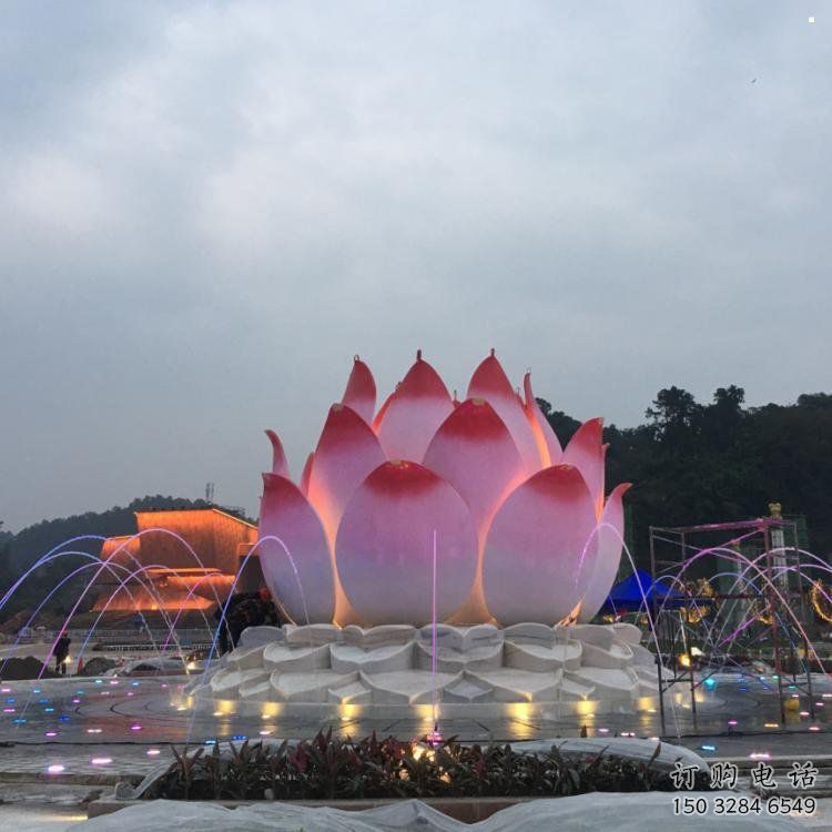 鷹潭蓮花雕塑廠家，景區(qū)雕塑，水景蓮花噴泉雕塑精選