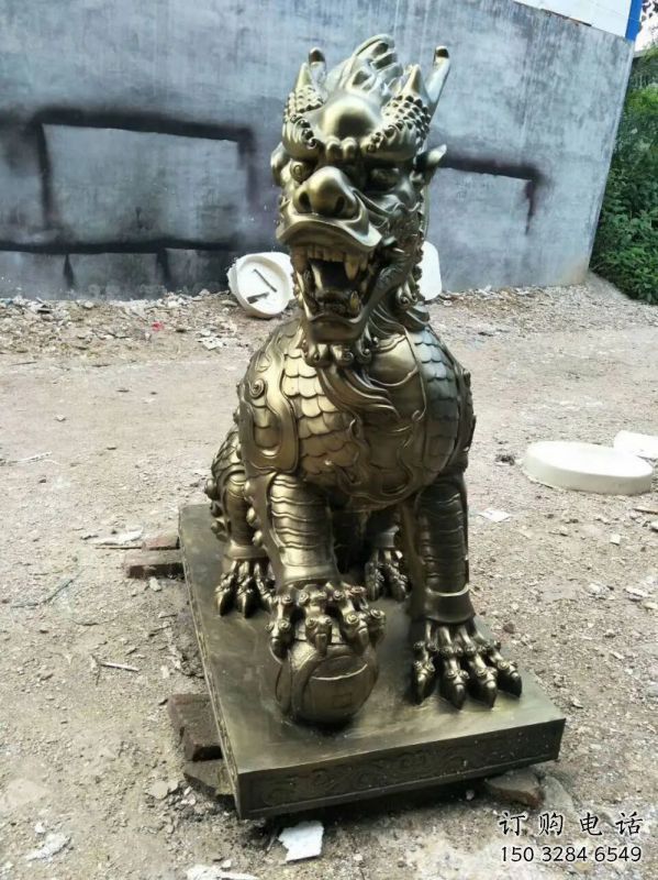 阿拉善盟校園麒麟雕塑，拉絲海洋雕塑，卡通主題