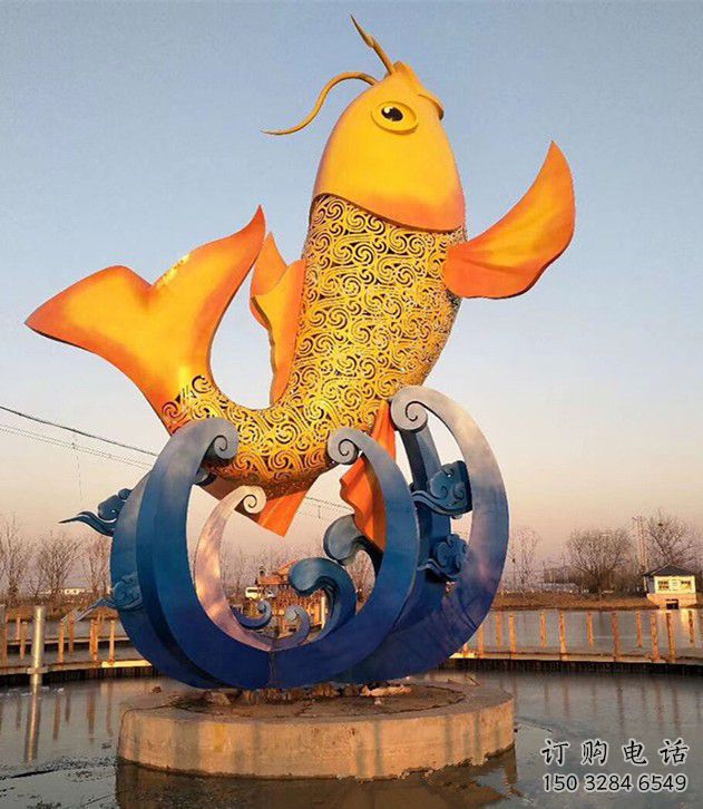 阿拉善盟園林鯉魚雕塑