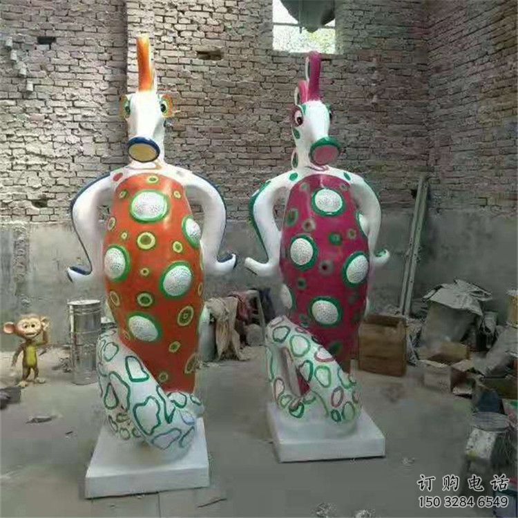 靈武幼兒園河馬雕塑，動(dòng)漫文化雕塑，卡通動(dòng)物制作