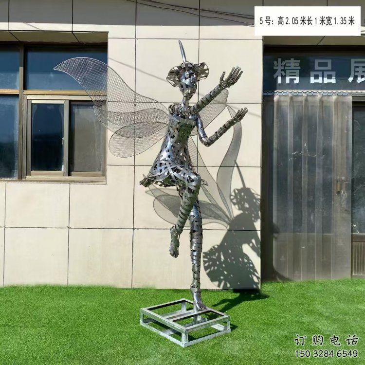 西寧現代鏤空舞者雕塑承接，歐式風格，鐵藝跳舞雕塑精選