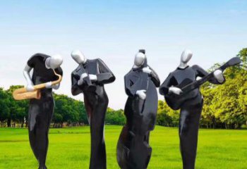 南昌住宅小區(qū)吹拉彈唱雕塑