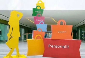 西湖購物人雕塑選定，景觀雕塑，不銹鋼購物人雕塑生產(chǎn)商