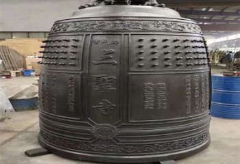 新建三圣寺銅鐘雕塑-鑄銅鐘雕塑-平直形結(jié)構(gòu)