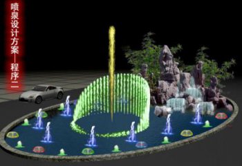 鄂爾多斯旱地漂浮噴泉雕塑，水景藝術(shù)噴泉雕塑生產(chǎn)商