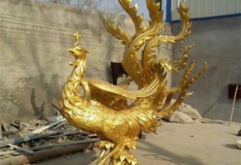 隆德鳳凰雕塑廠家，鍛造工藝，銅鳳凰雕塑廠家承接