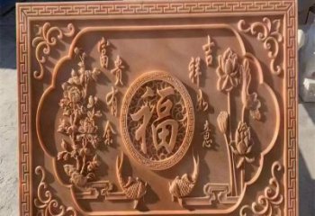 西吉浮雕制造商，室外軟裝，景觀福字浮雕制作廠家