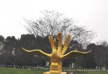 西吉鳳凰雕塑選用，美陳雕塑，鑄銅鳳凰雕塑工藝廠家