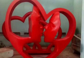 西寧制造心形人物雕塑供需，鋼管組合，雕塑工程制作供應(yīng)