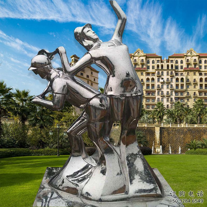 煙臺(tái)公園工人雕塑