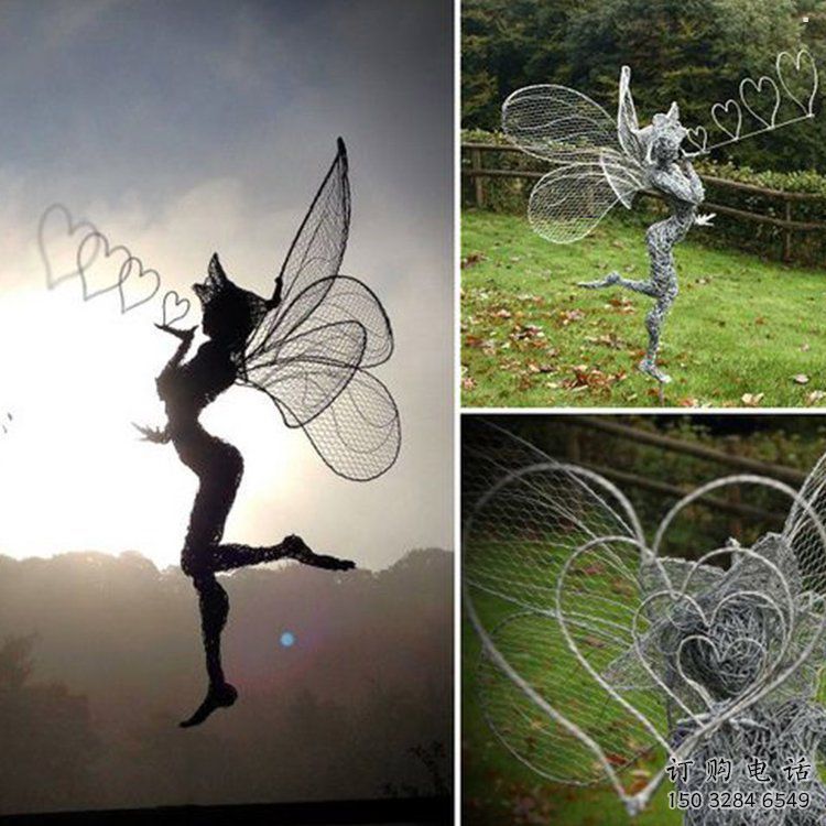 濟南小精靈雕塑，抽象卡通雕塑，美陳人物擺件