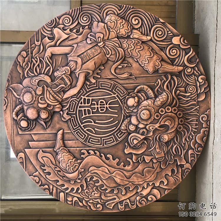 小店戶外浮雕供求，村標概念，鍛銅浮雕制作廠家