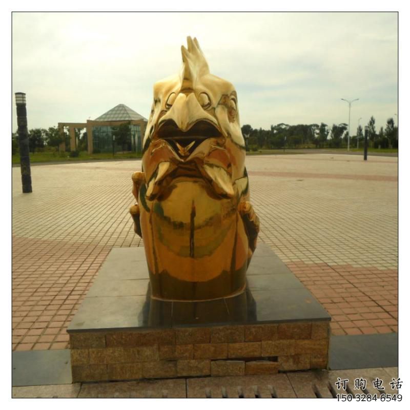 渭南不銹鋼生肖雕塑，鍍鈦工藝，公園廣場戶外擺放