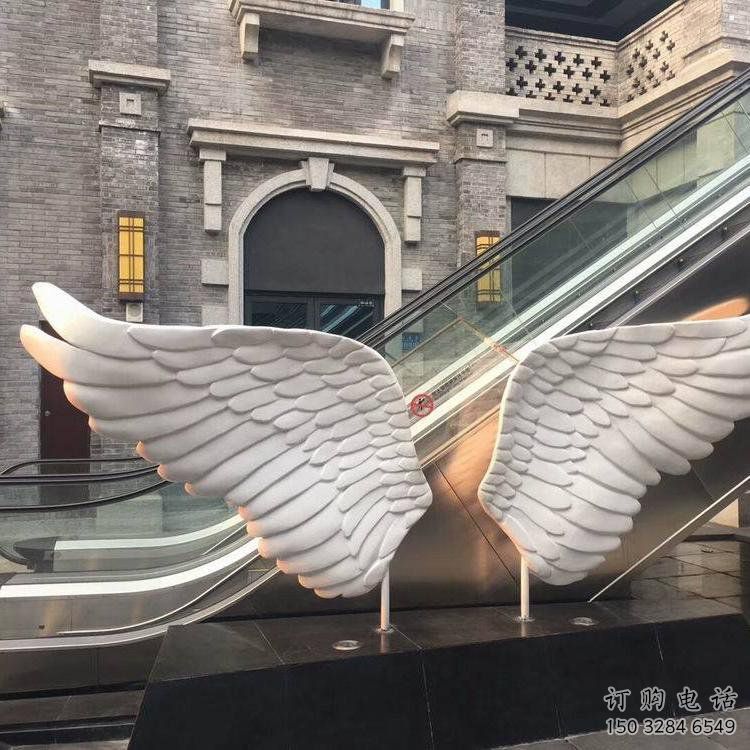當雄景觀鳥翅雕塑制造，歐式風格，不銹鋼鳥翅雕塑定價