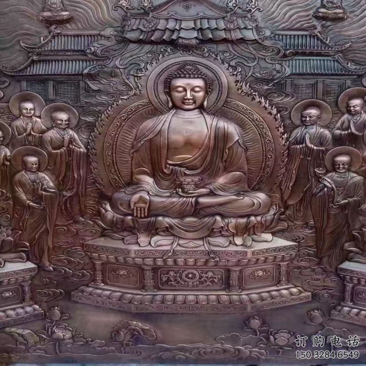 烏魯木齊鍛銅浮雕常用，寺廟景觀，黃銅佛像浮雕生產商
