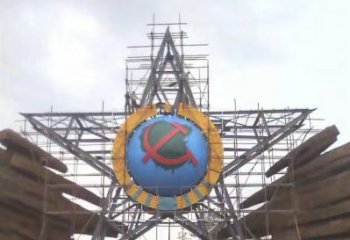 聊城公園五角星雕塑