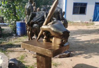 杏花嶺手握鋼筆雕塑，街道標識，玻璃鋼手握鋼筆雕塑廠家