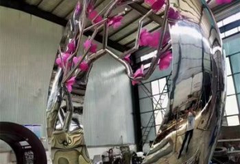 眉山梅花雕塑工廠優選，城市裝飾，景觀梅花雕塑供給