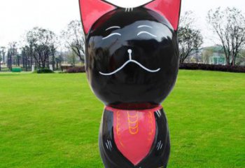 眉山廣場小貓雕塑，動物擺件，仿古工藝