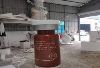 達孜瓶子雕塑批發，景觀雕塑，主題玻璃鋼藥瓶子雕塑標準