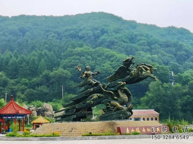 阿克蘇夸父逐日雕塑，鑄銅神話人物雕塑