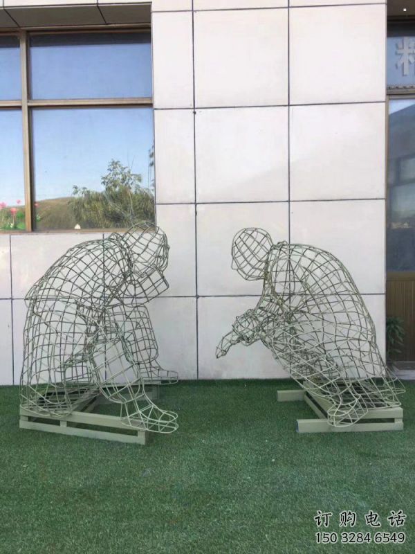 迪慶鏤空對弈雕塑標準，廣場雕塑，鐵藝民俗人物雕塑供給