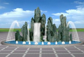 嘉興電影變頻噴泉雕塑，水景噴泉雕塑承接
