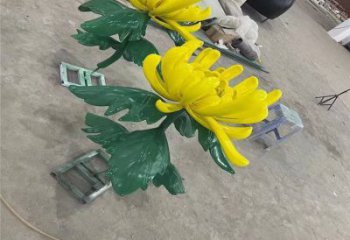 南岸景區(qū)菊花雕塑優(yōu)選，圓雕體系，城市菊花雕塑選定