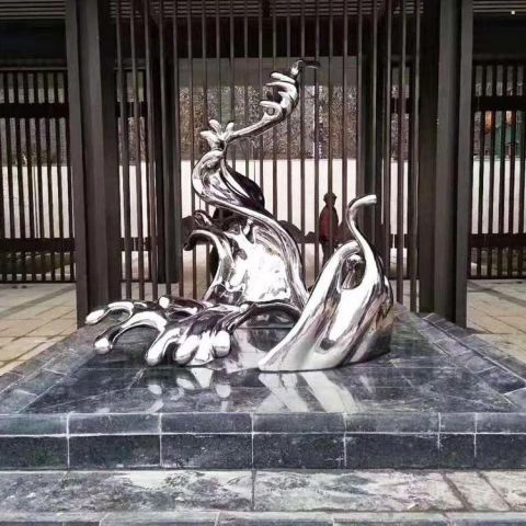 浪花雕塑 抽象藝術(shù)波浪雕塑 烤漆波浪雕塑 浪花雕塑 抽象藝術(shù)波浪雕塑 烤漆波浪雕塑