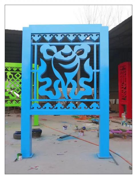 不銹鋼屏風雕塑 (7)