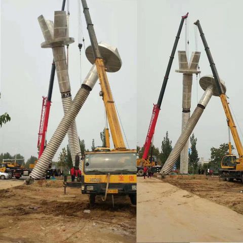 廣場(chǎng)螺絲釘?shù)袼?抽象器械雕塑 烤漆工業(yè)雕塑